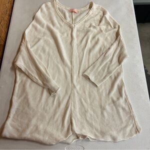 Blush Cream Knit Sweater - Size M